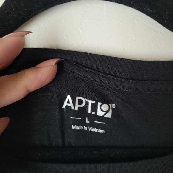 Apt 9 Mixed Fabric Long Sleeve Blouse - Picture 3 of 7